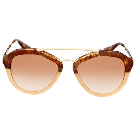 Prada Cinema Brown Havana Gradient Sunglasses PR